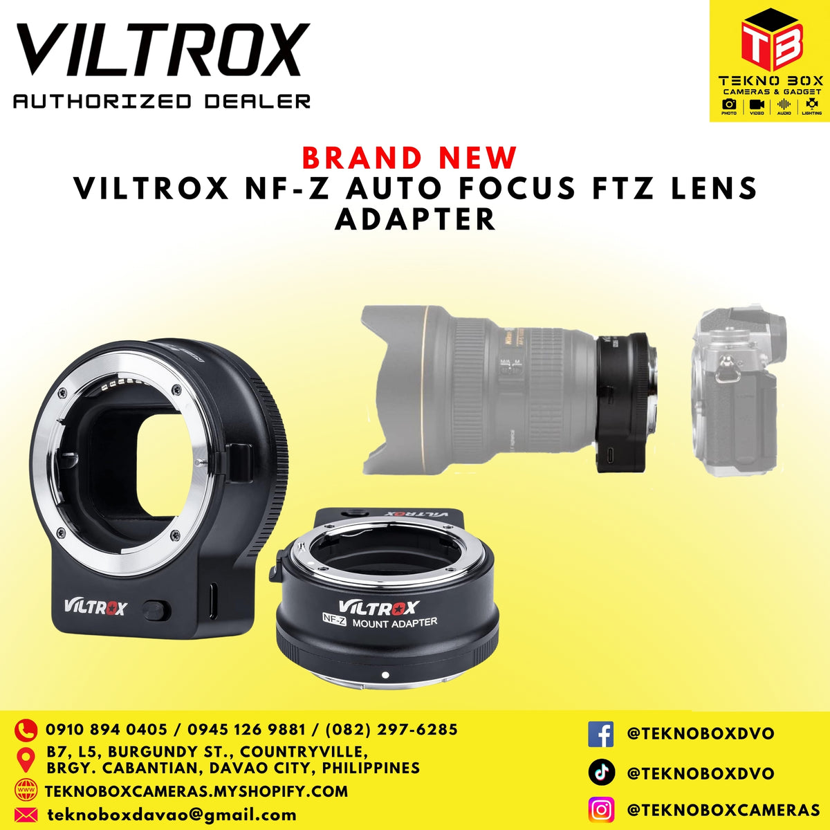 VILTROX NF-Z Auto Focus FTZ Lens Adapter