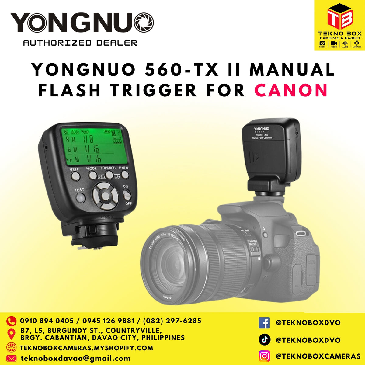 Yongnuo 560-TX II Manual Flash Trigger for Canon