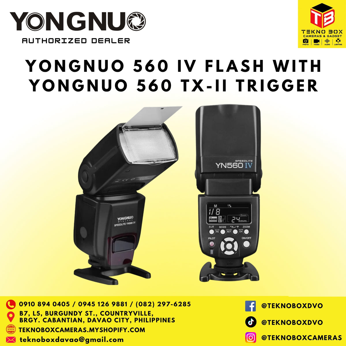 Yongnuo 560 IV Flash with Yongnuo 560 TX-II Trigger