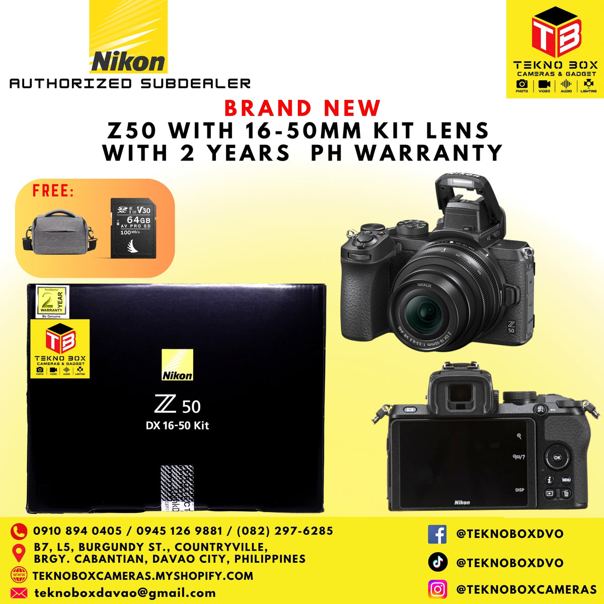 Nikon Z50 With 16-50mm Z VR Kit Lens