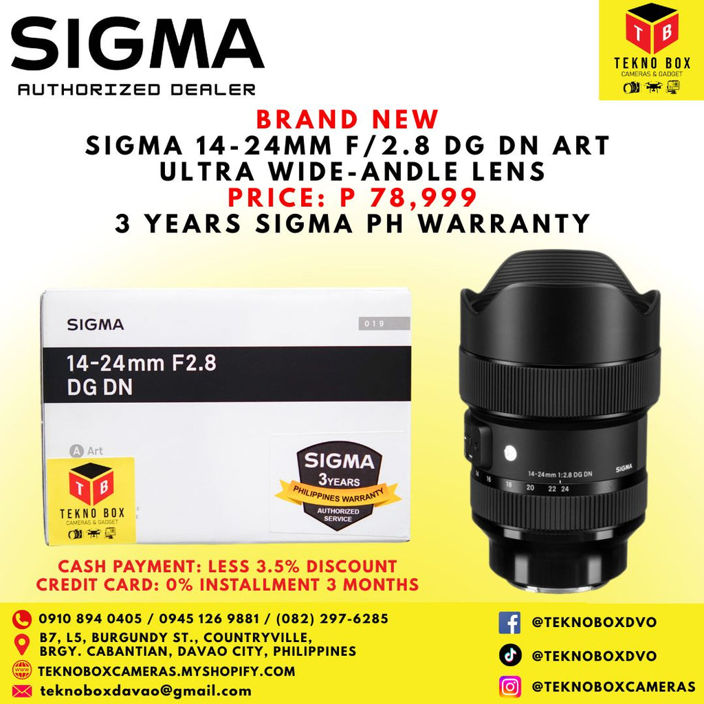 Sigma 14-24mm F/2.8 DG DN Art Ultra Wide-Angle Lens
