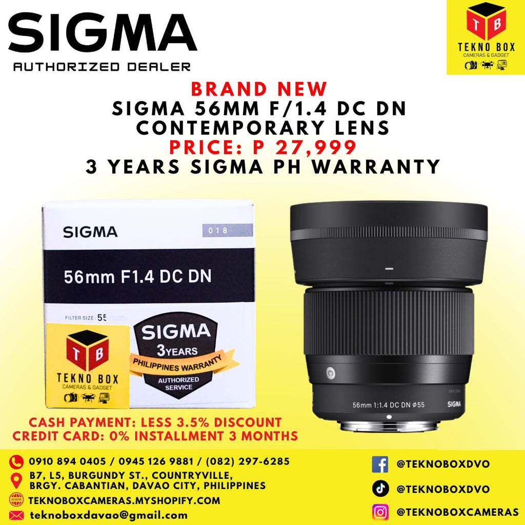 Sigma 56mm F/1.4 DC DN Contemporary Lens
