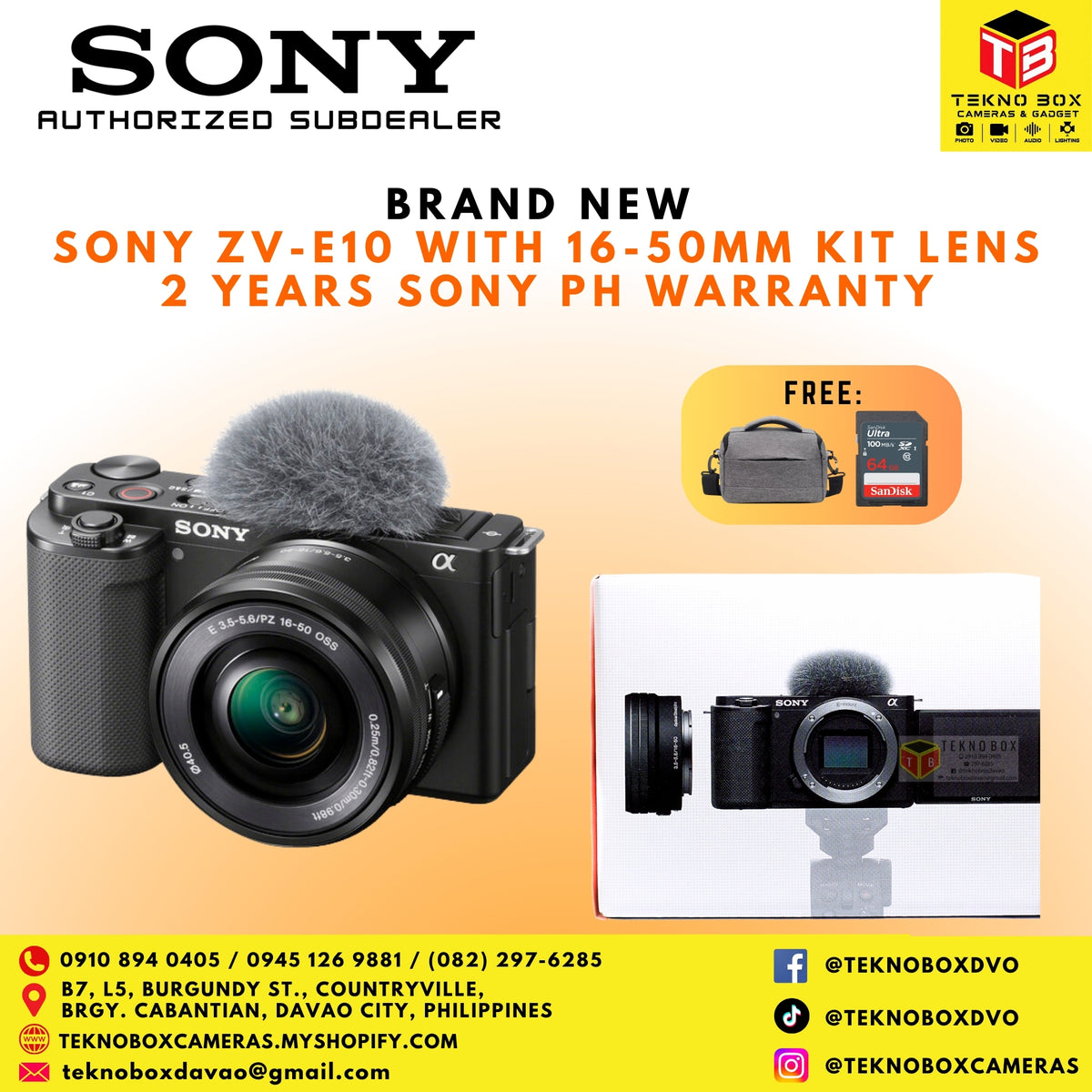 Sony ZV-E10 With 16-50mm Kit Lens