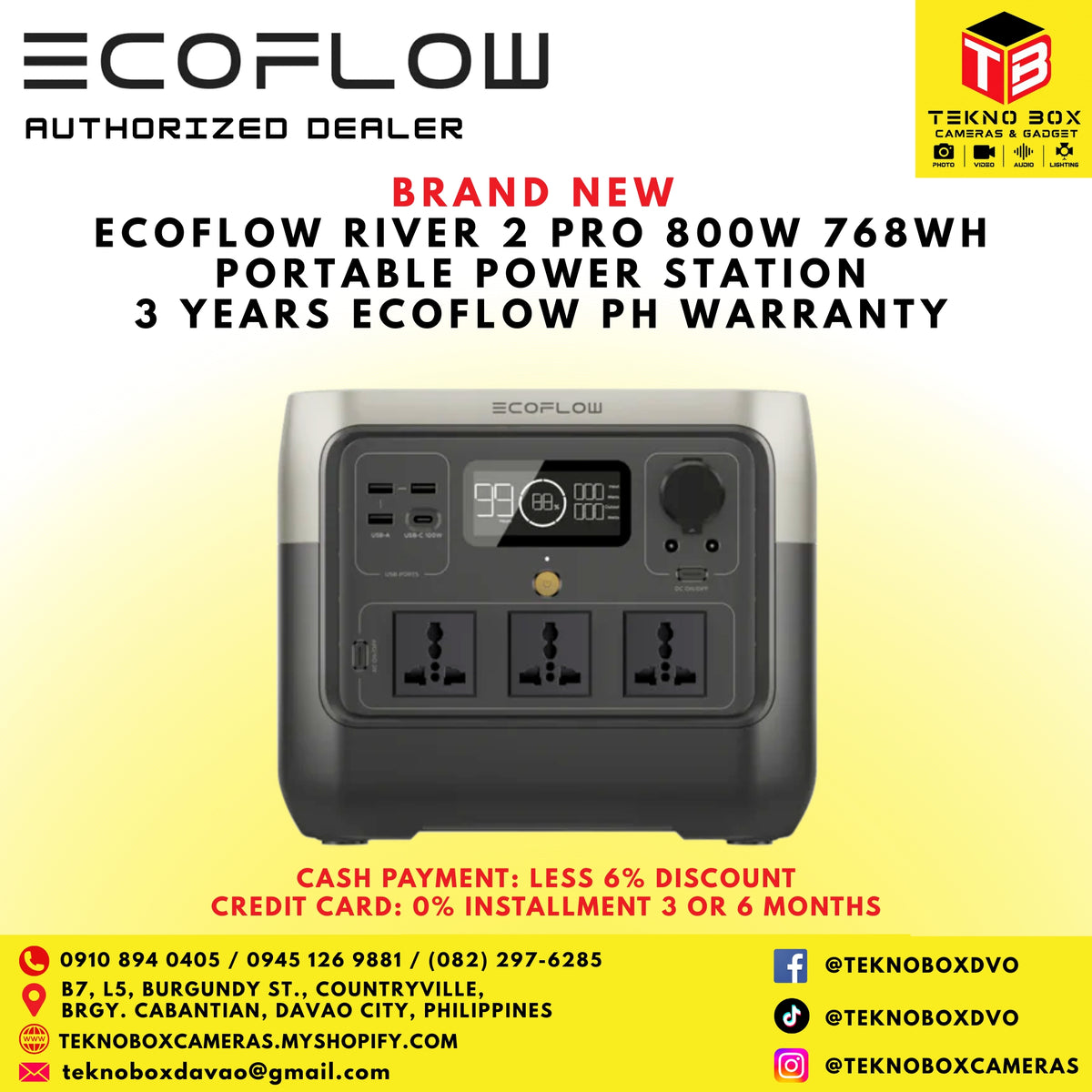 EcoFlow River 2 Pro 800W 768WH Portable Power Station