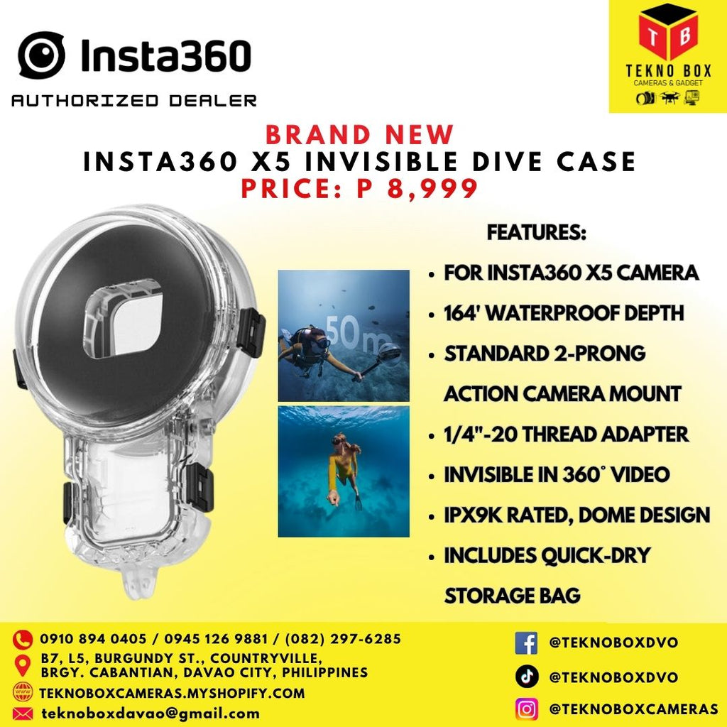 Insta360 X5 Invisible Dive Case Pro