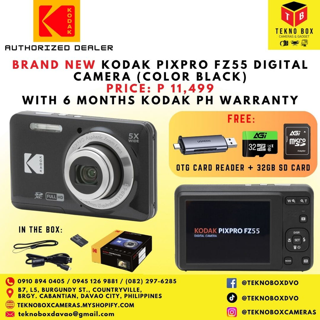 Brand New Kodak Pixpro FZ55 Compact Point & Shoot Digital Camera