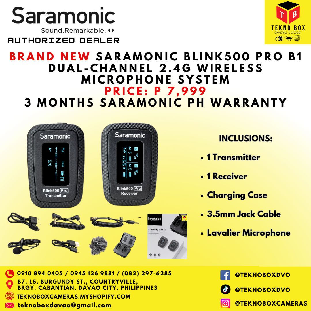 Saramonic Blink500 Pro B1 Dual-Channel 2.4g wireless microphone system