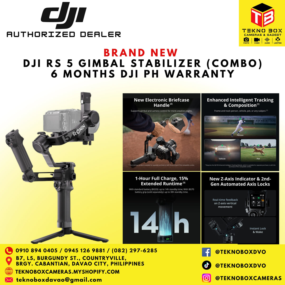 DJI RS 5 Gimbal Stabilizer (Combo)