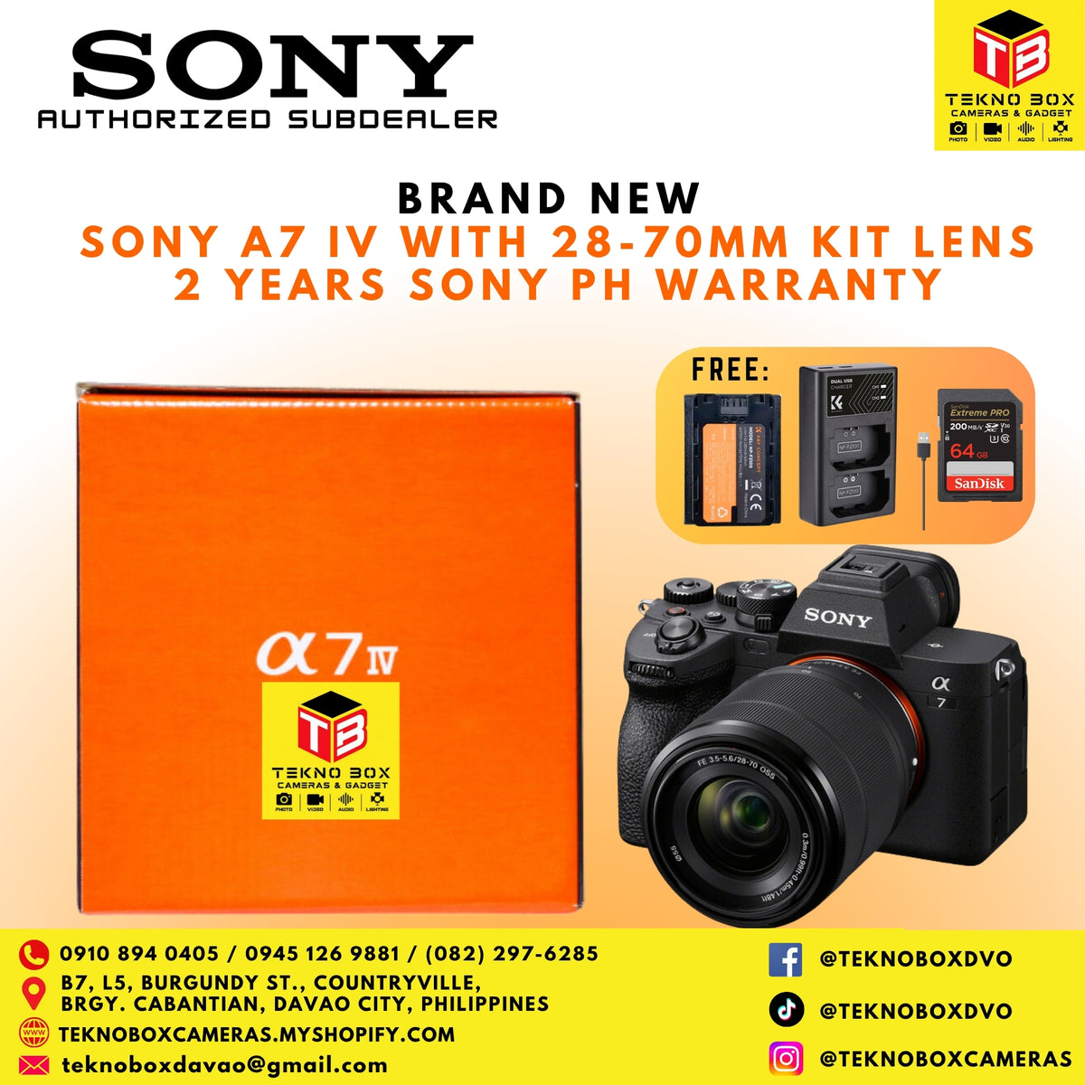 Sony A7 IV With 28-70mm F/3.5-5.6mm Kit Lens