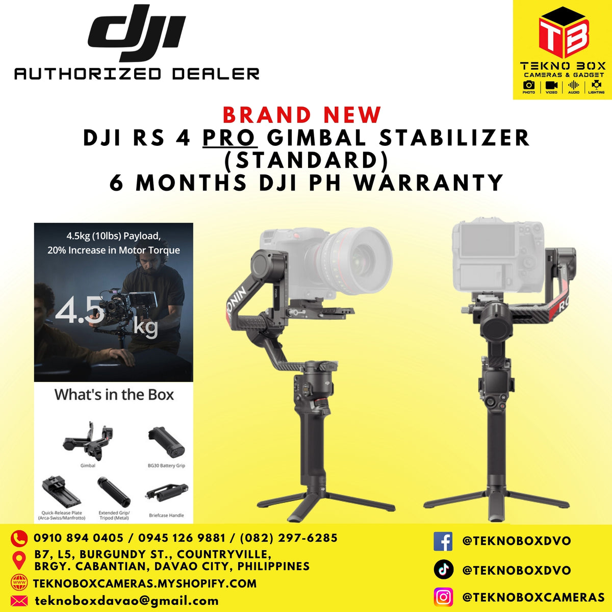 DJI RS 4 Pro Gimbal Stabilizer (Standard)