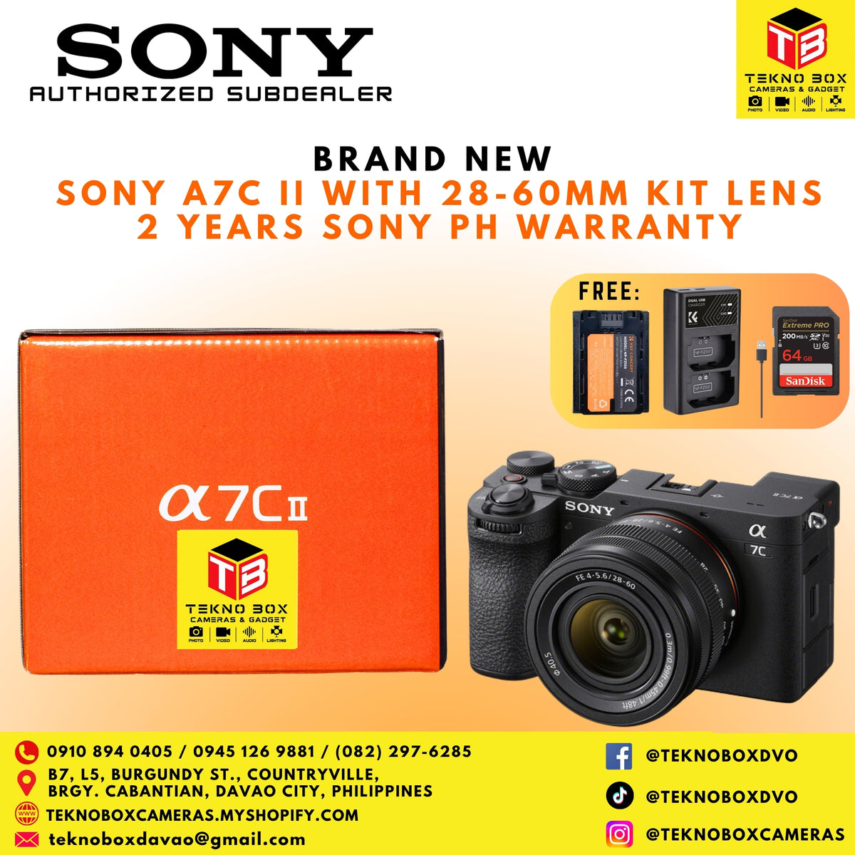 Sony A7C II With 28-60mm F/4-5.6 Kit Lens