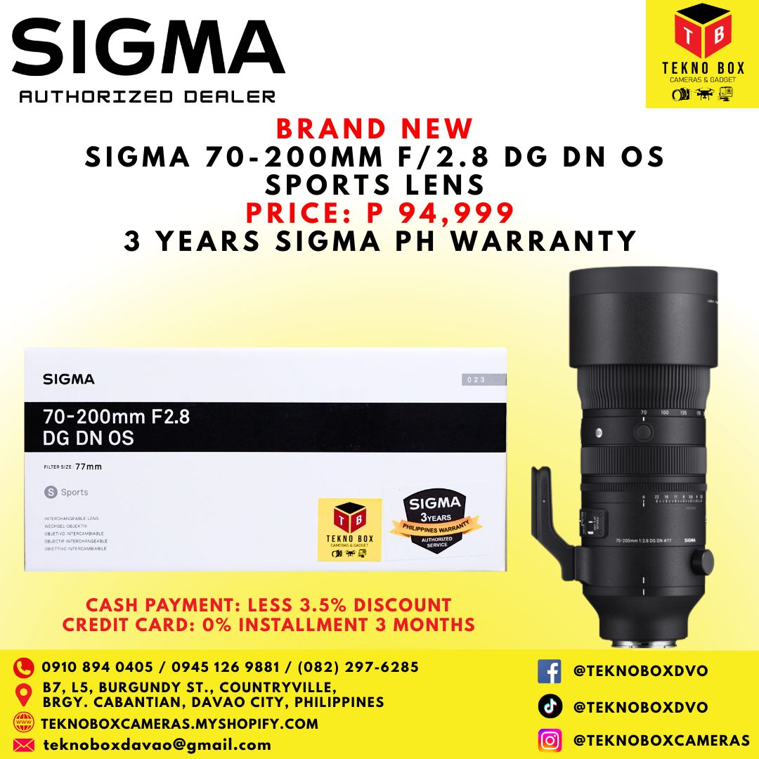 Sigma 70-200mm F/2.8 DG DN OS Sports Lens