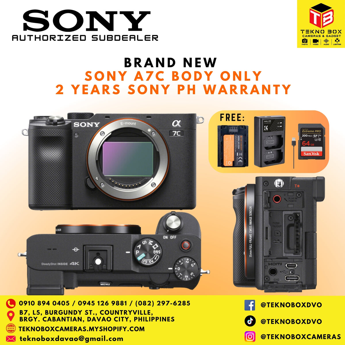 Sony A7C (Body Only)
