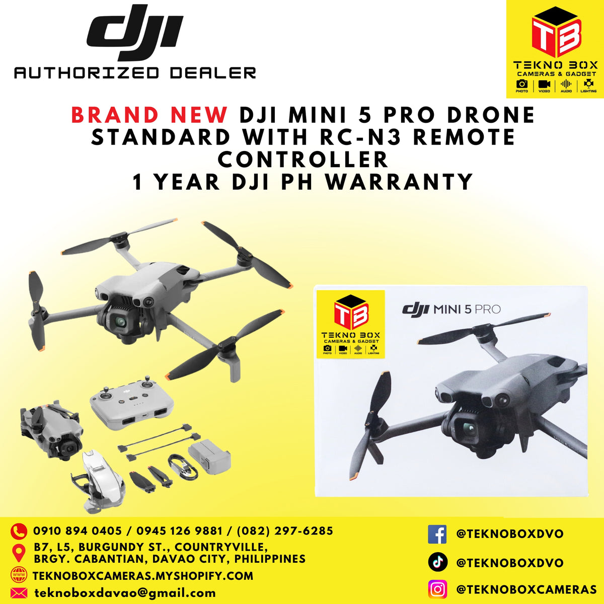 DJI Mini 5 Pro Drone With RC-N3 Remote Controller (Standard)