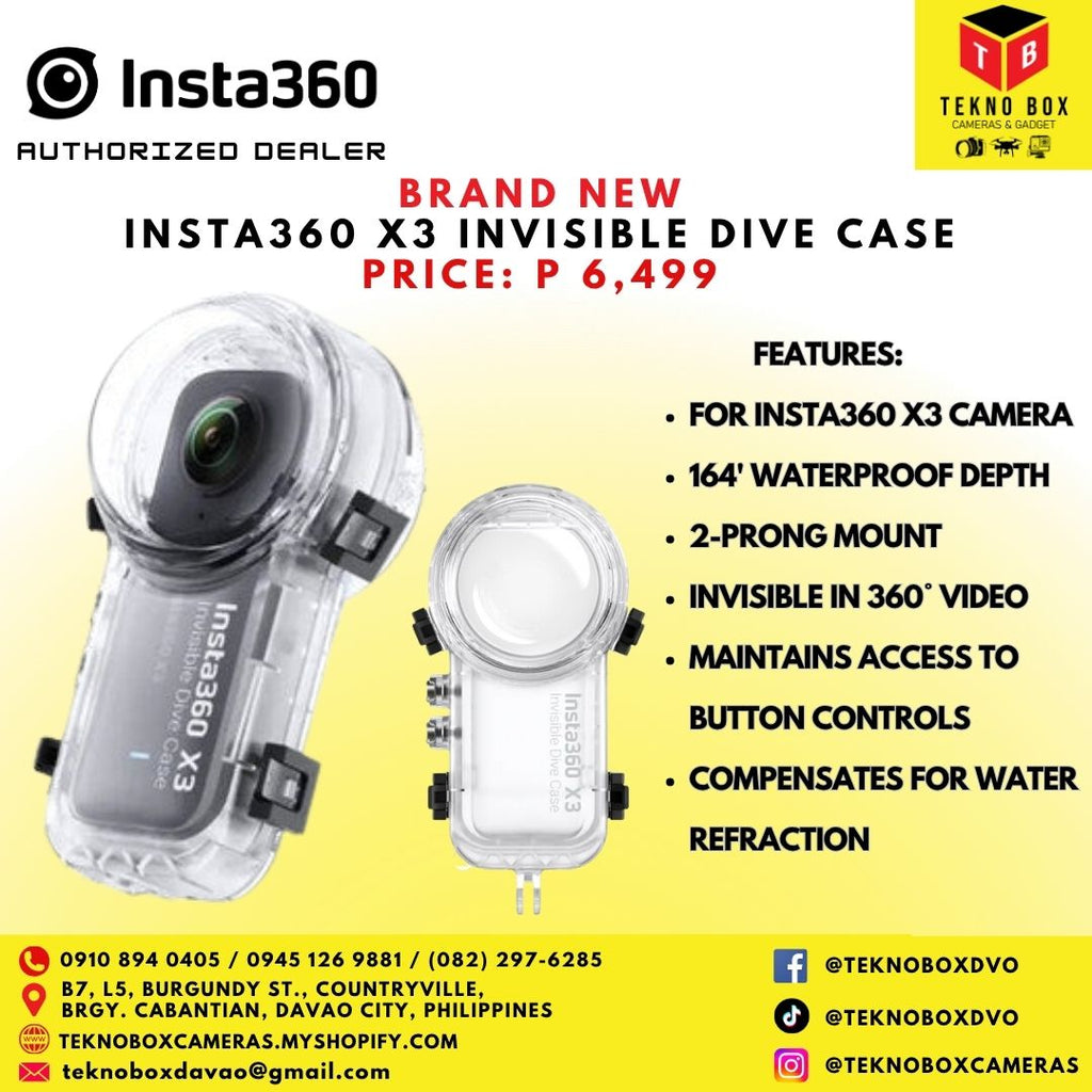 Insta360 X3 Invisible Dive Case