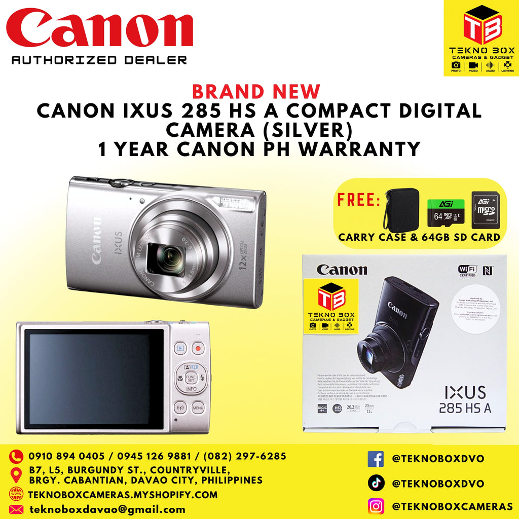 Brand New Canon IXUS 285 HS Digital Camera (Silver)
