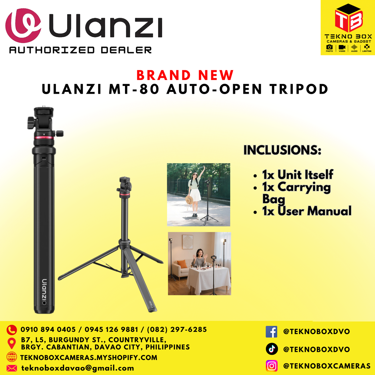 Ulanzi MT-80 Tripod