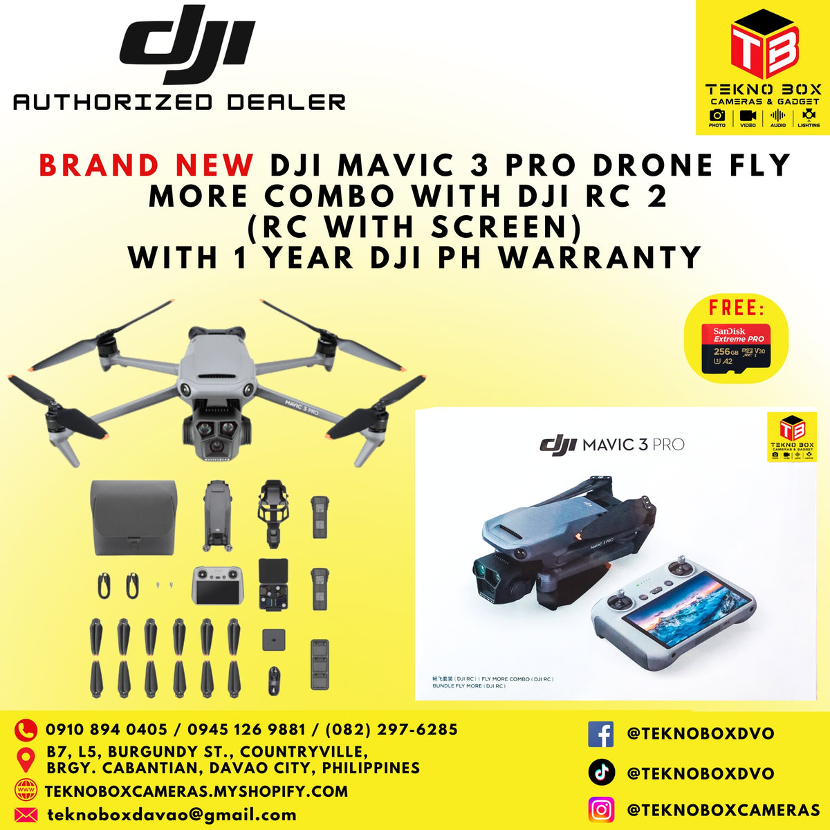 DJI Mavic 3 Pro Drone Fly More Combo With DJI RC