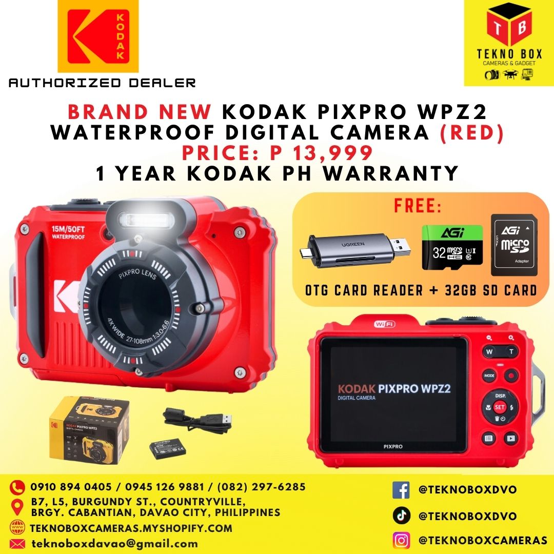 Kodak Pixpro WPZ2 Waterproof Point-And-Shoot Digital Camera