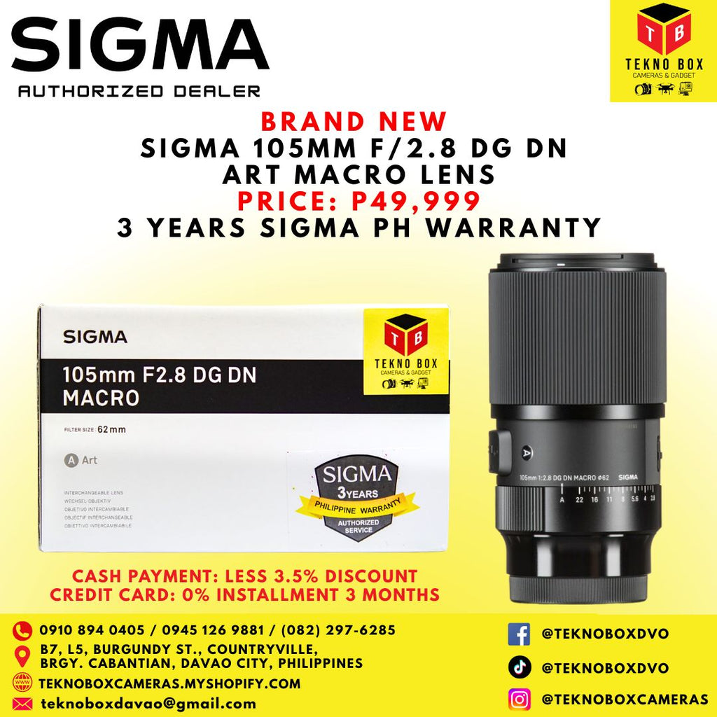 Sigma 105mm F/2.8 DG DN Macro Art Lens