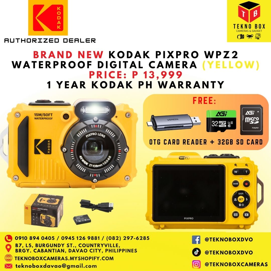 Kodak Pixpro WPZ2 Waterproof Point-And-Shoot Digital Camera