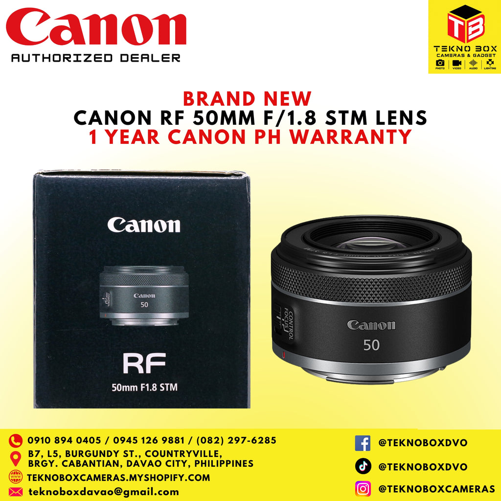Brand New Canon RF 50mm F/1.8 STM Lens