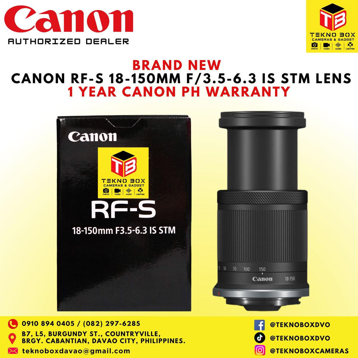 Canon RF-S 18-150mm F/3.5-6.3 IS STM Lens
