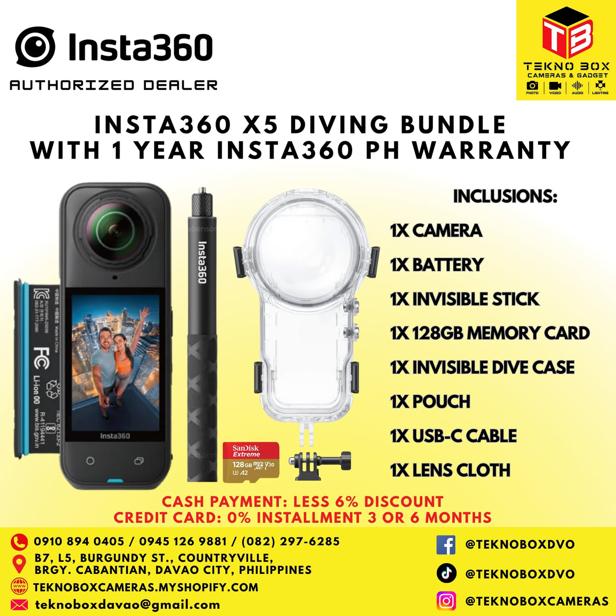 Insta360 X5 Diving Bundle