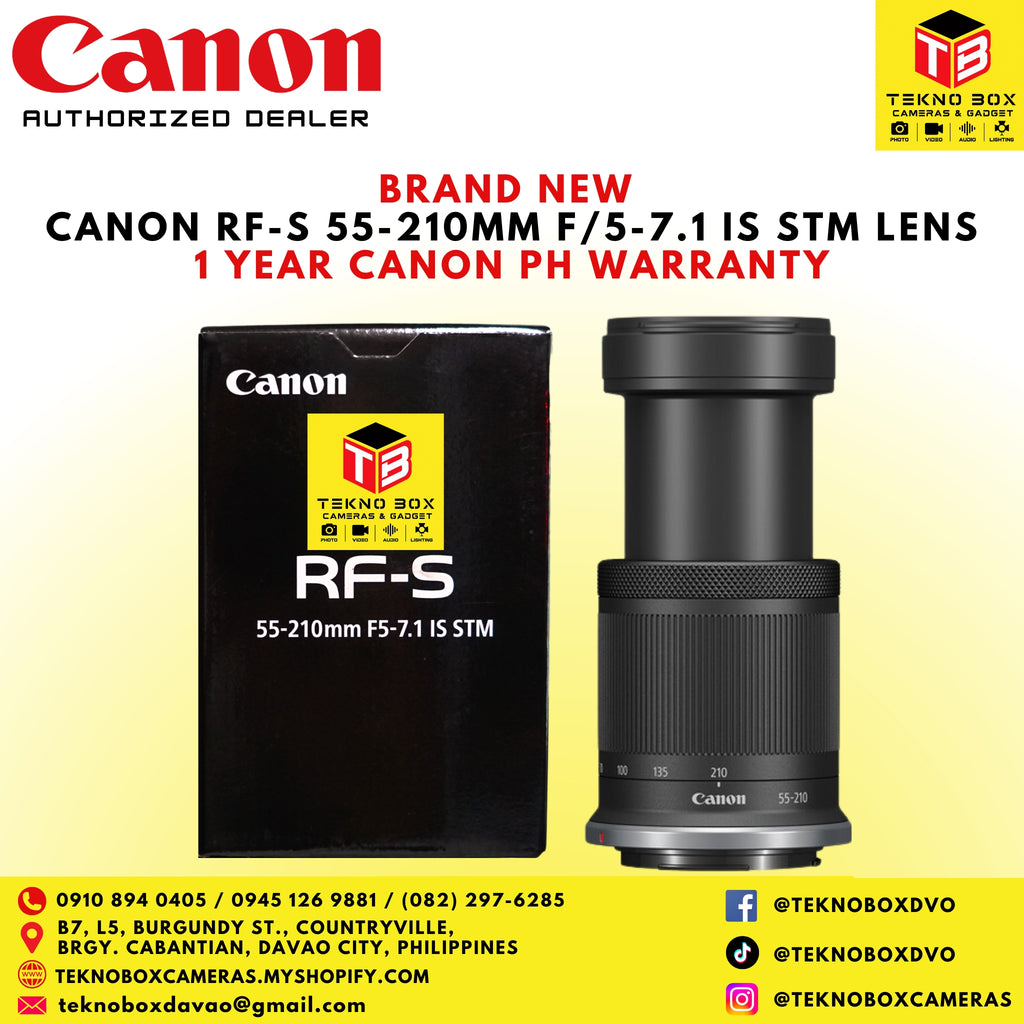 Canon RF-S 55-210mm F/5-7.1 IS STM Lens