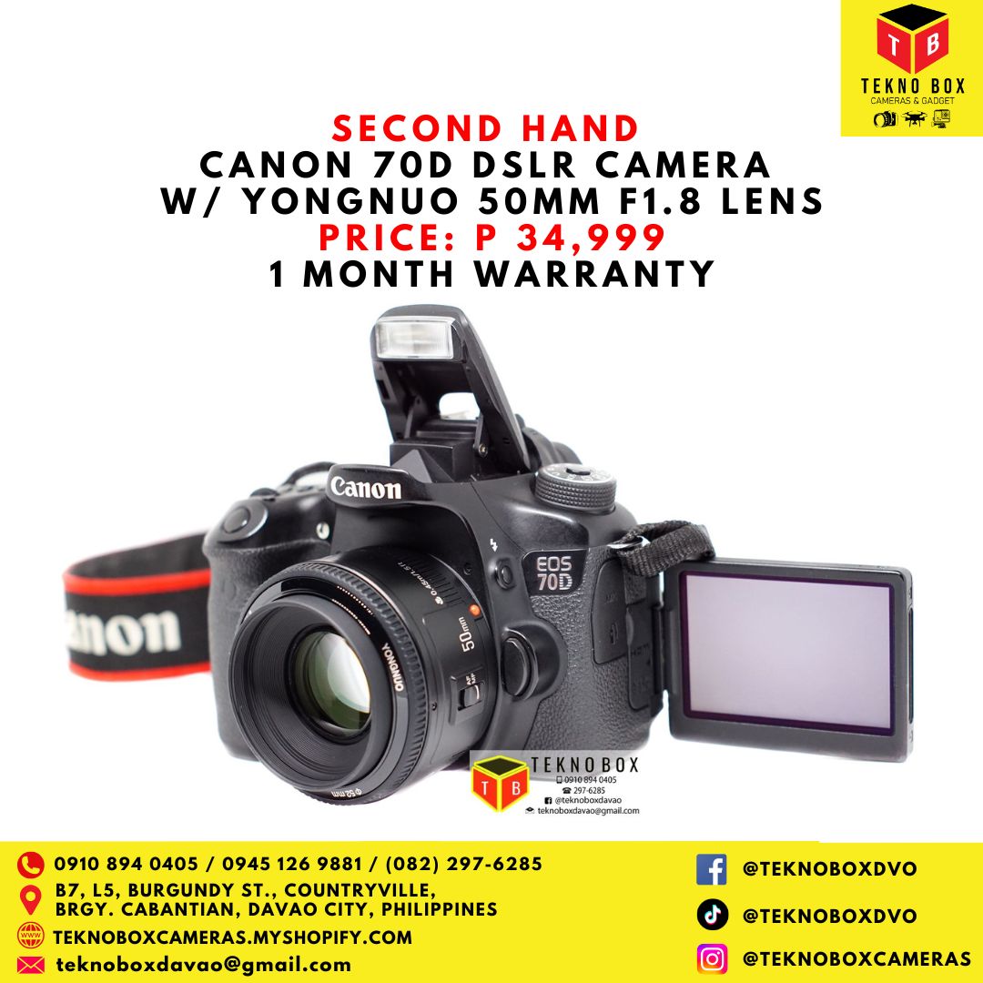 Canon 70D With Yongnuo 50mm F/1.8 Lens