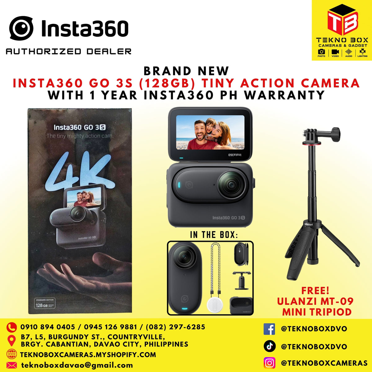 Insta360 GO 3S Action Camera (128GB Variant)