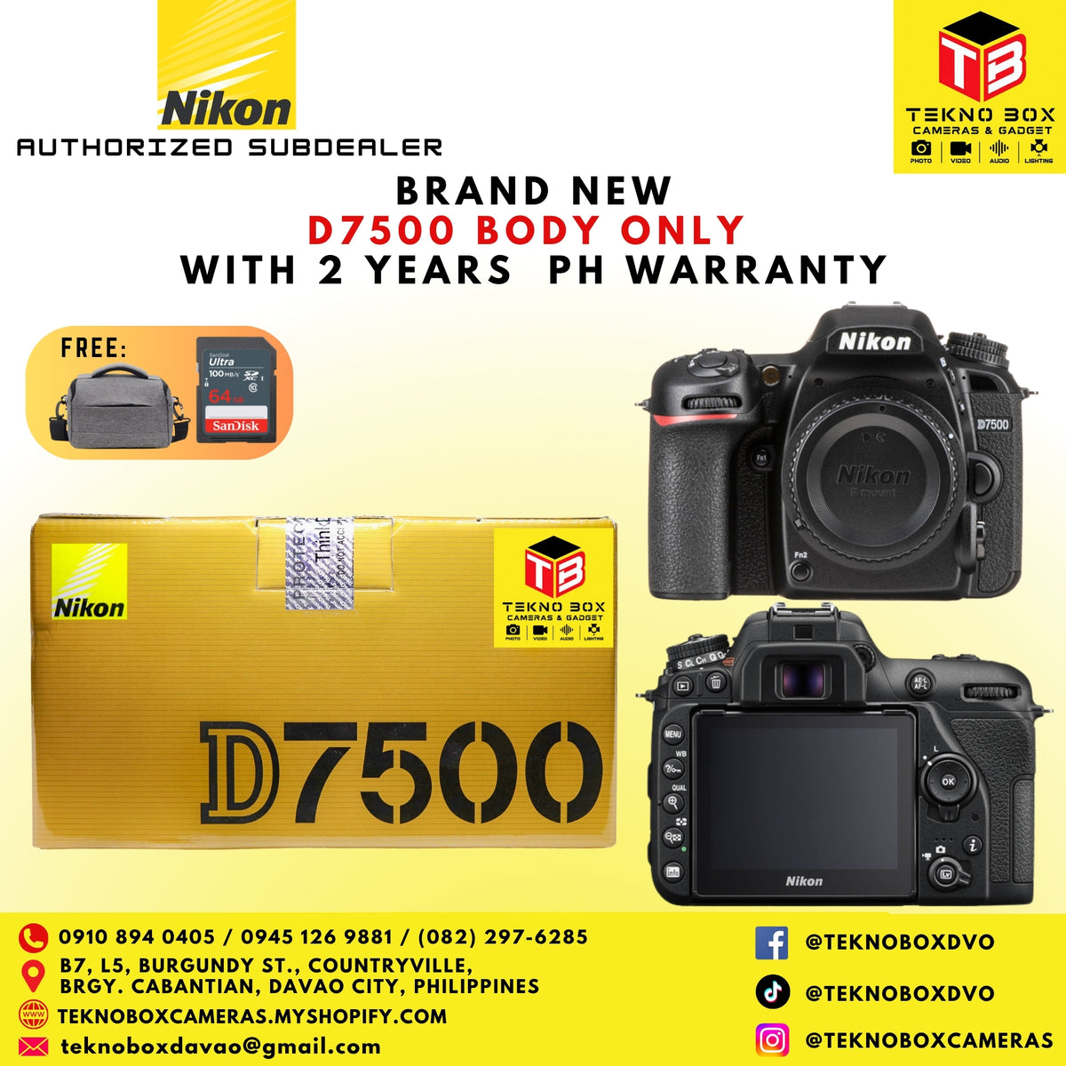 Nikon D7500 Body