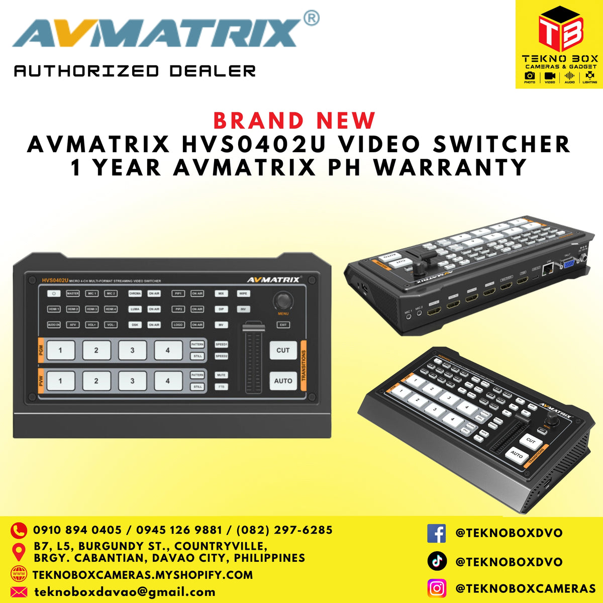 AVMatrix HVS0402U Video Switcher Mixer