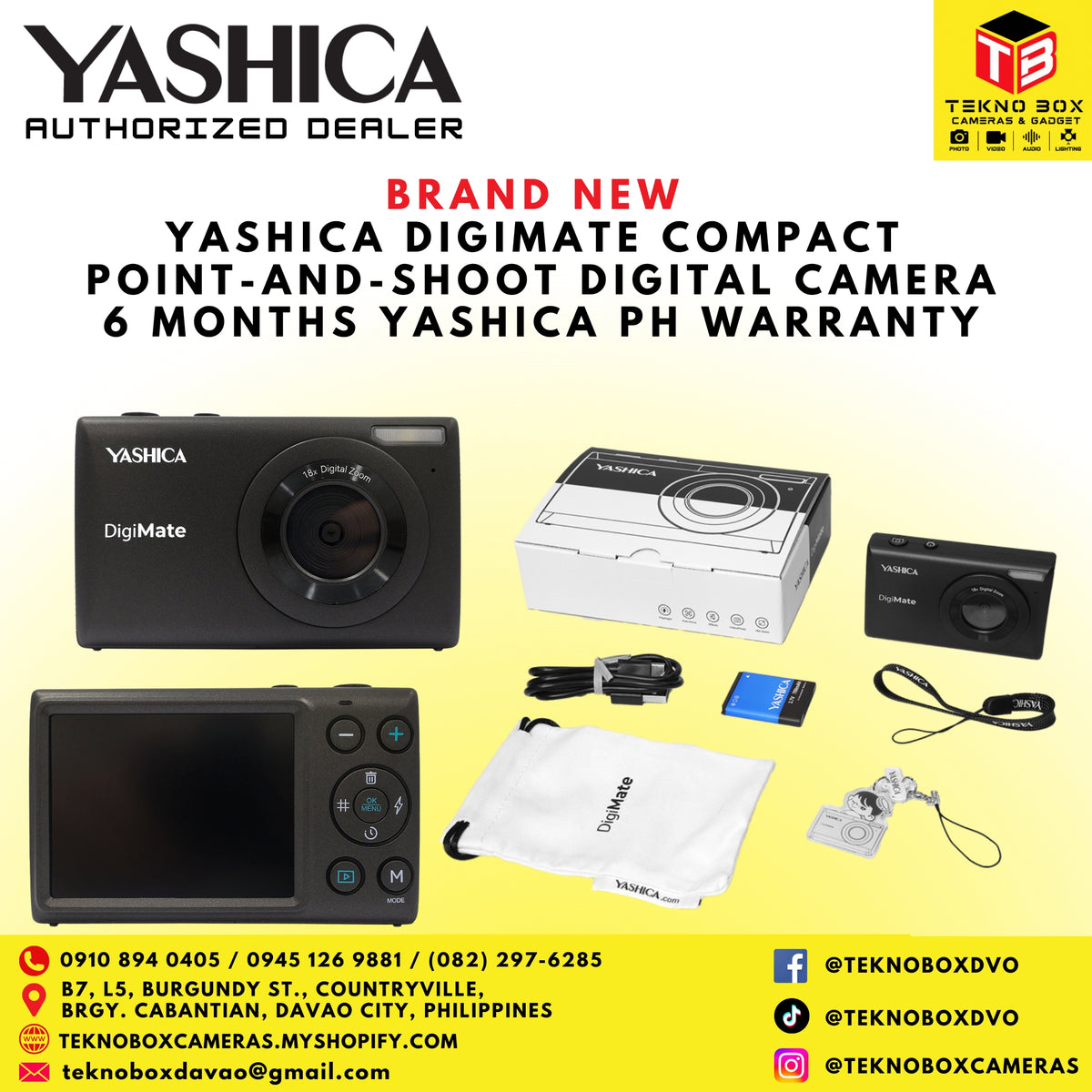 Yashica DigiMate Compact Point-And-Shoot Digital Camera