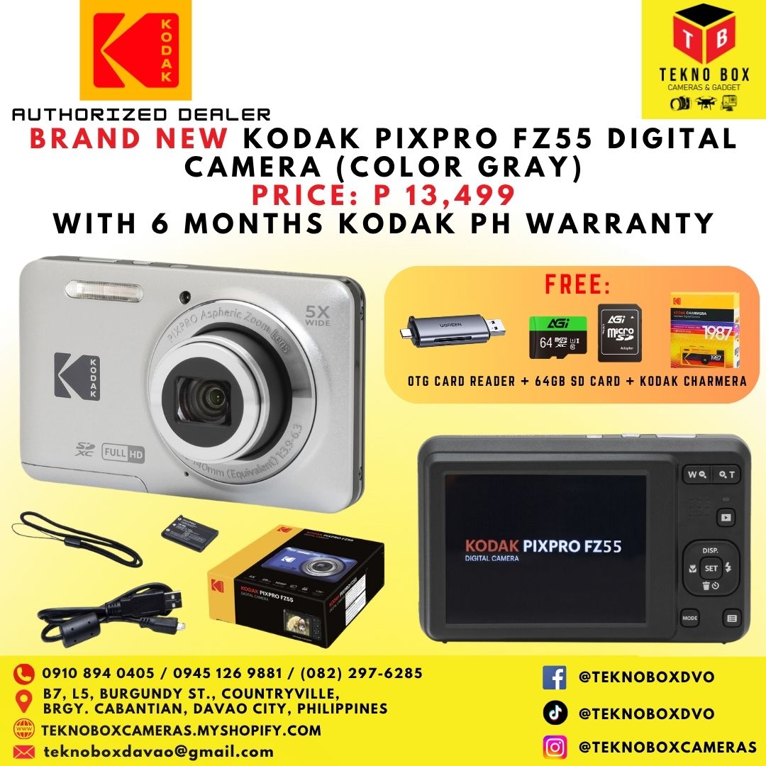 Brand New Kodak Pixpro FZ55 Compact Point & Shoot Digital Camera