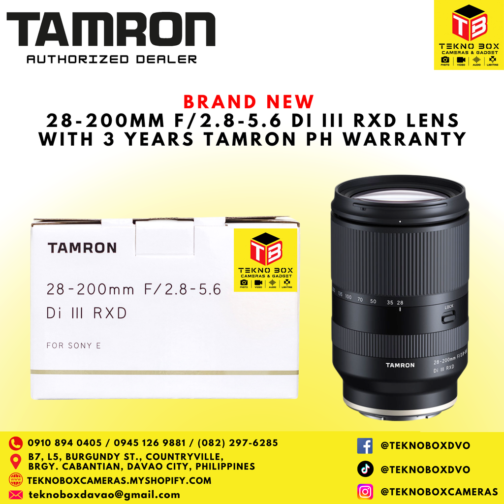 Tamron 28-200mm F/2.8-5.6 DI III RXD Lens