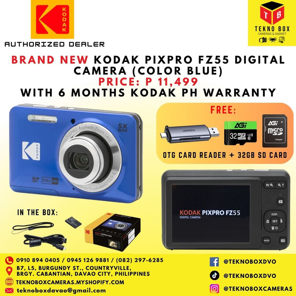 Brand New Kodak Pixpro FZ55 Compact Point & Shoot Digital Camera