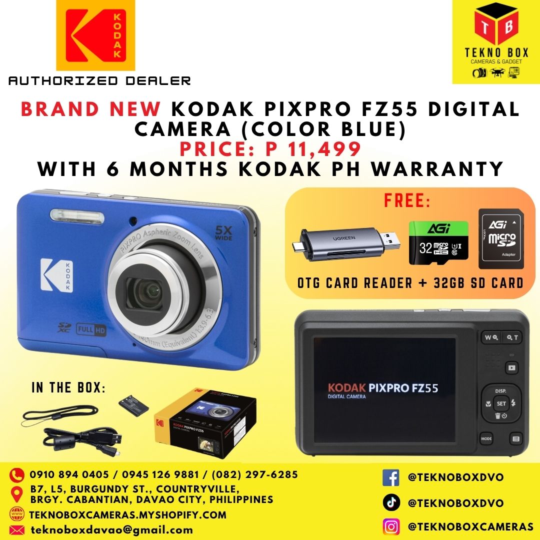 Brand New Kodak Pixpro FZ55 Compact Point & Shoot Digital Camera