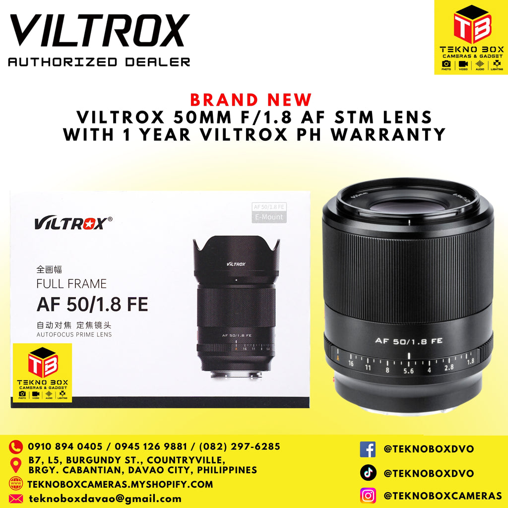 Viltrox 50mm f/1.8 STM Lens (For Sony FE/E-Mount)
