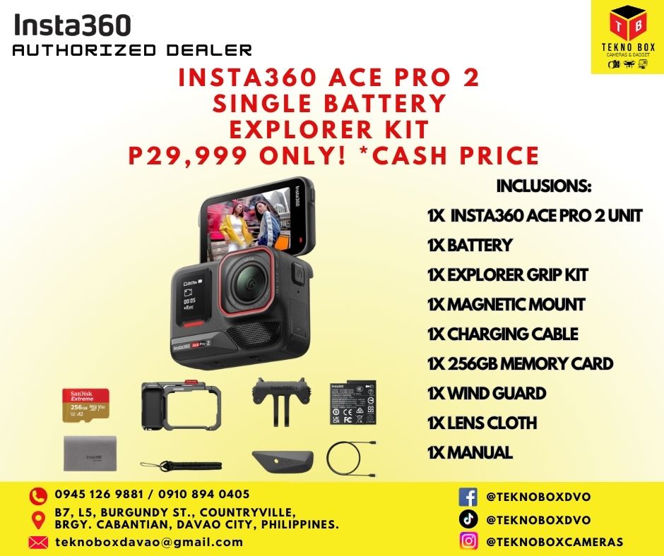 Insta360 Ace Pro 2 Single Battery Explorer Kit (Black)