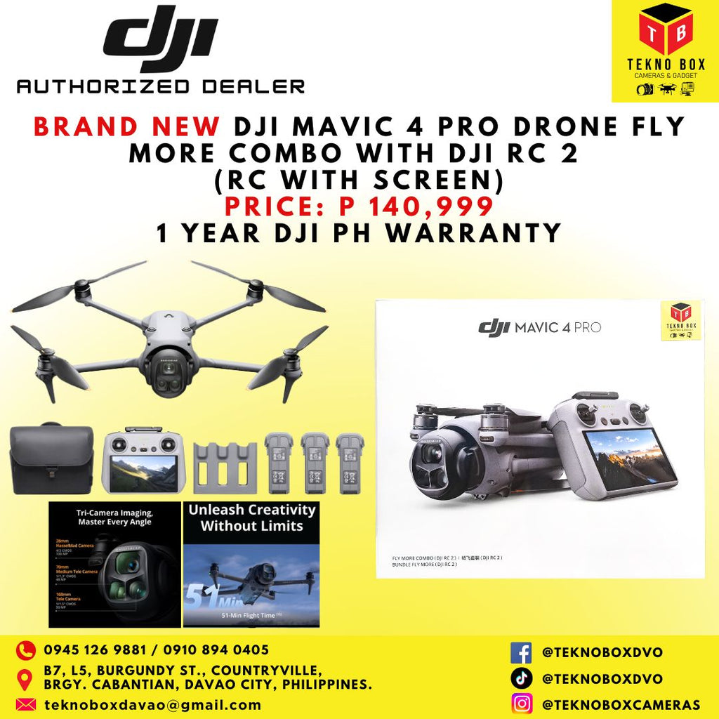 DJI Mavic 4 Pro Drone Fly More Combo With DJI RC 2