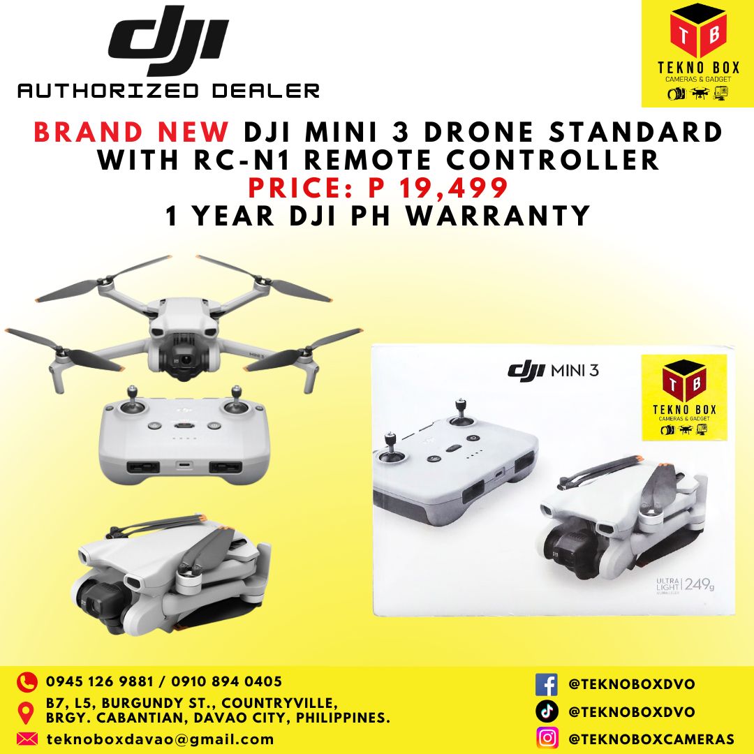 DJI Mini 3 Drone Standard With RC-N1 Remote Controller