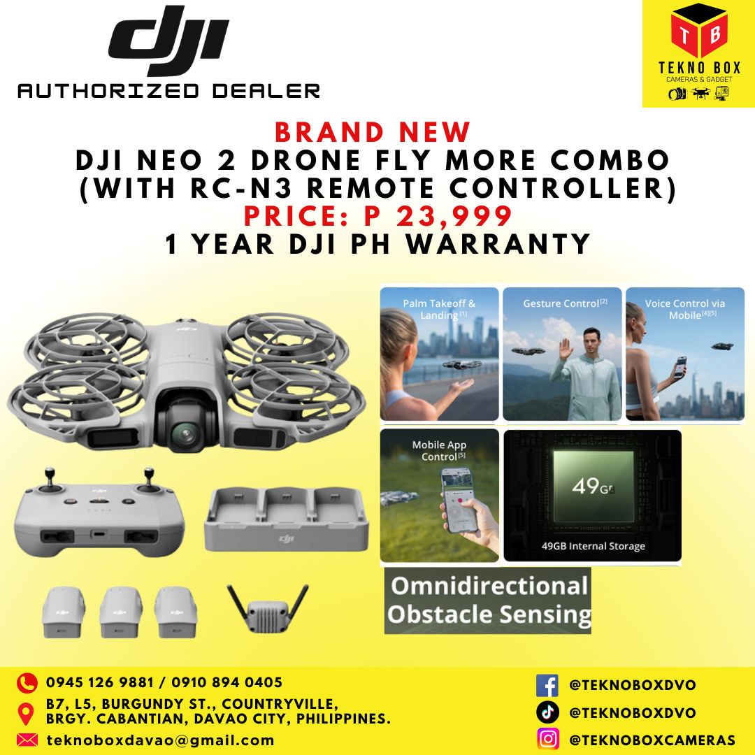 DJI Neo 2 Drone Fly More Combo (With RC-N3 Remote Controller)