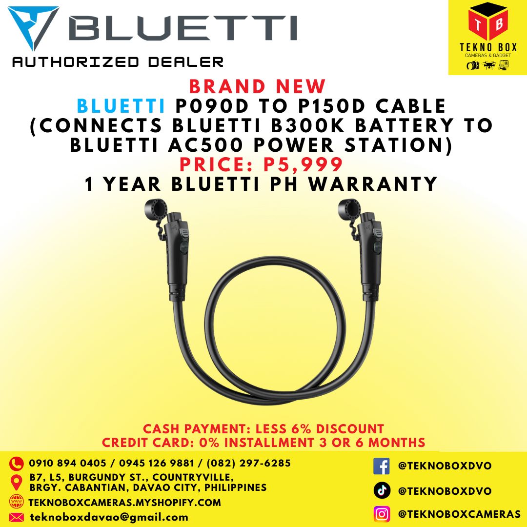 Bluetti P090D To P150D Cable