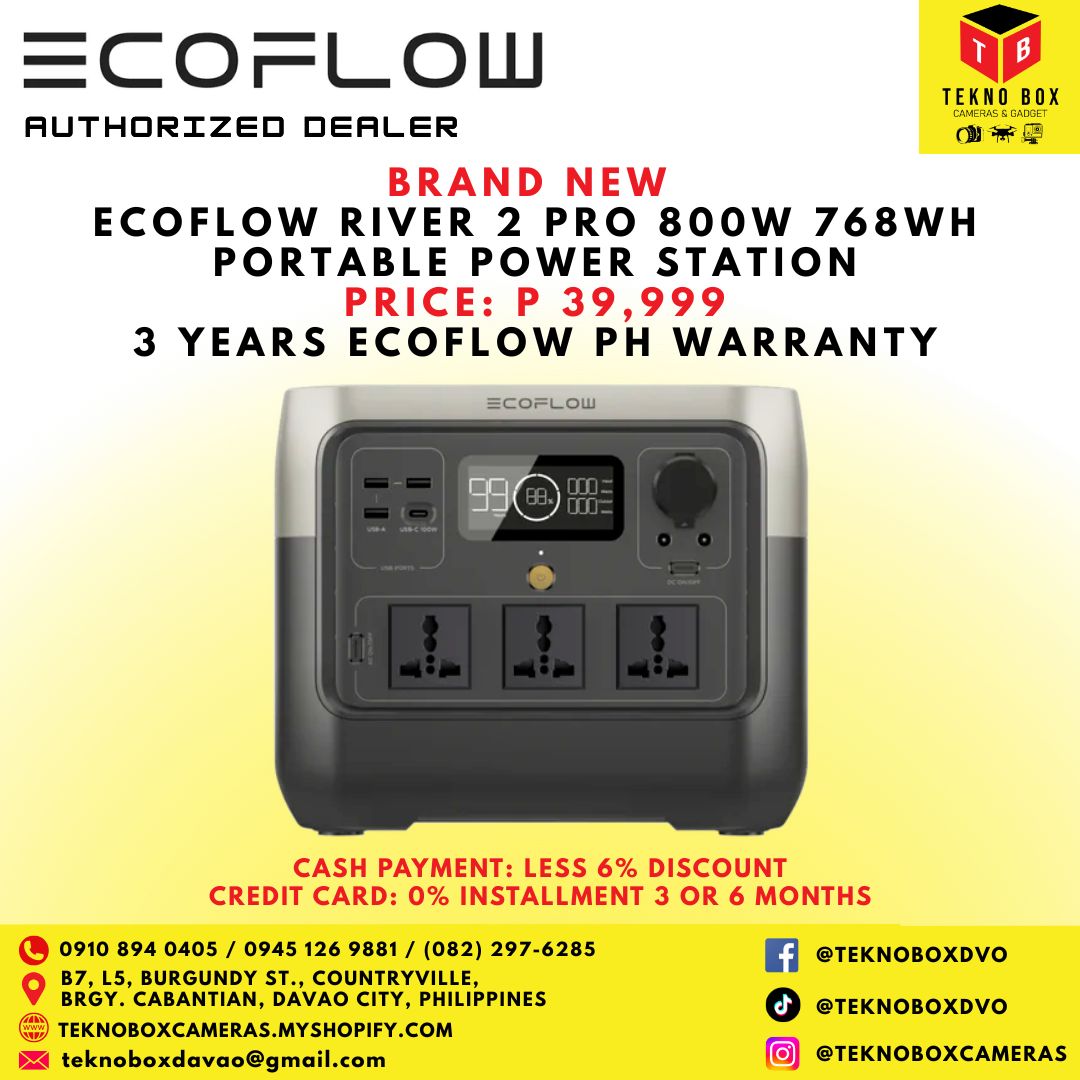 EcoFlow River 2 Pro 800W 768WH Portable Power Station