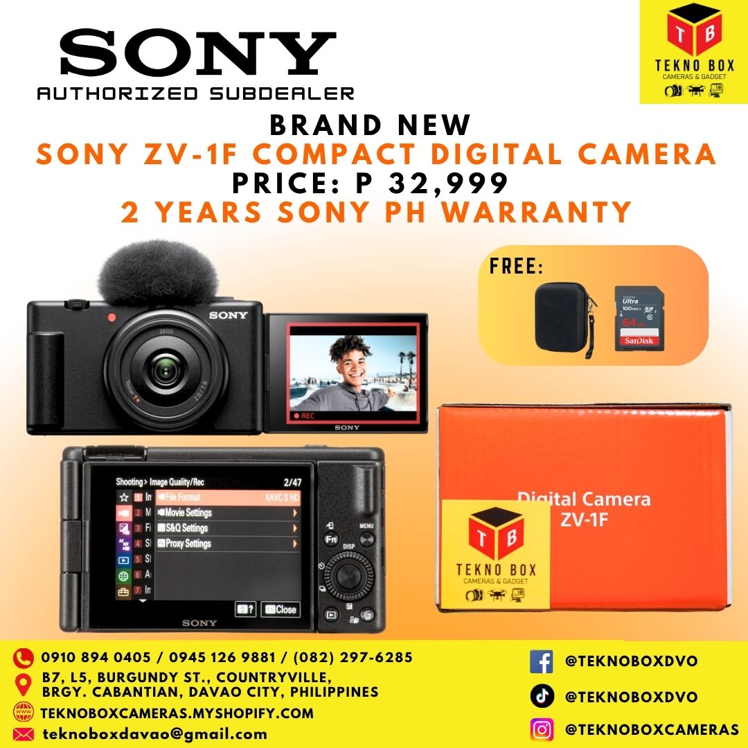 Sony ZV-1F Compact Digital Camera