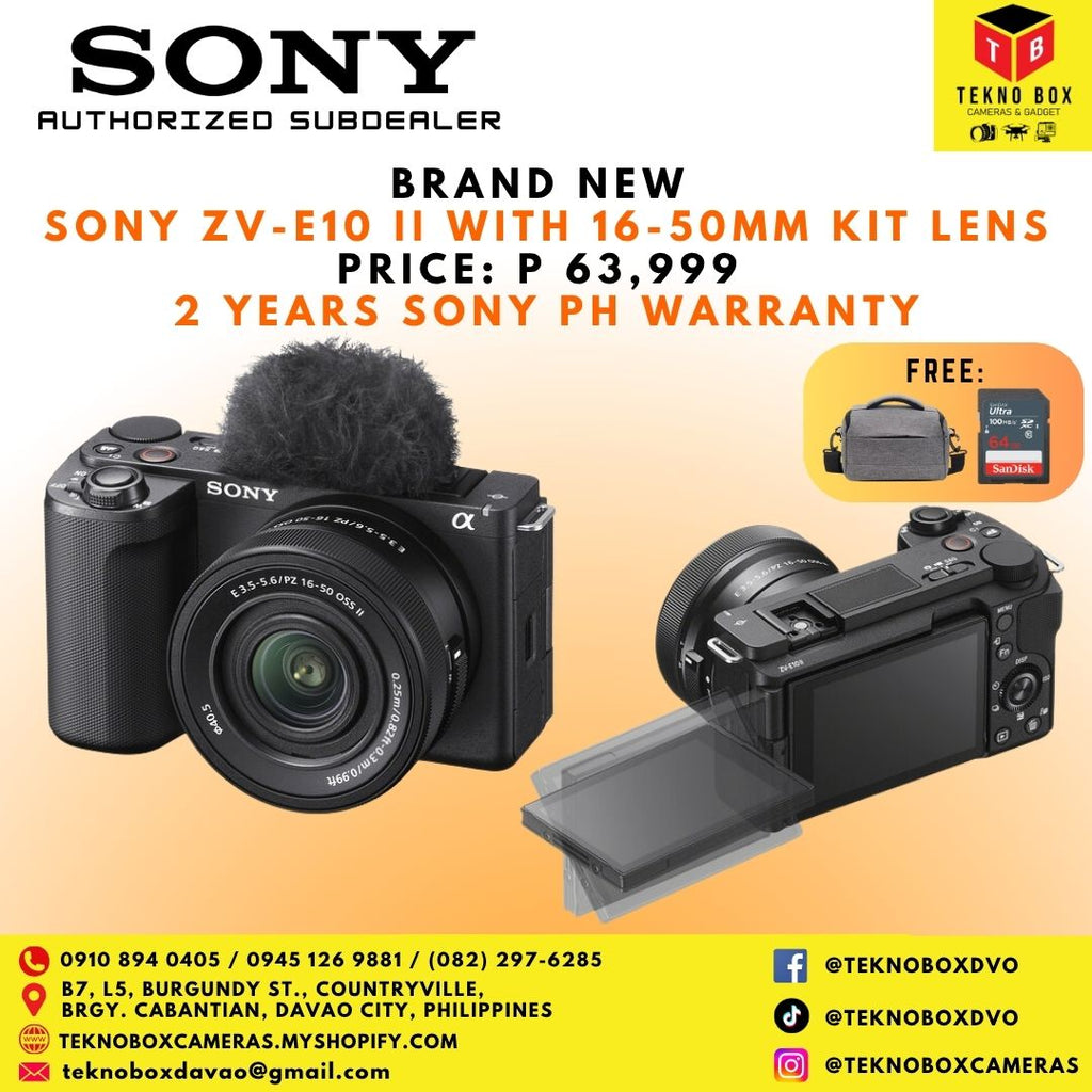 Sony ZV-E10 II With 16-50mm OSS II Kit Lens