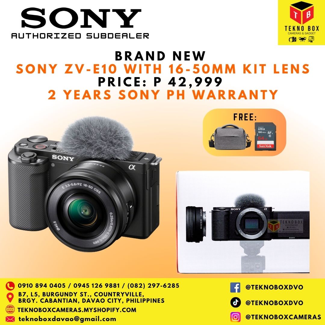Sony ZV-E10 With 16-50mm Kit Lens