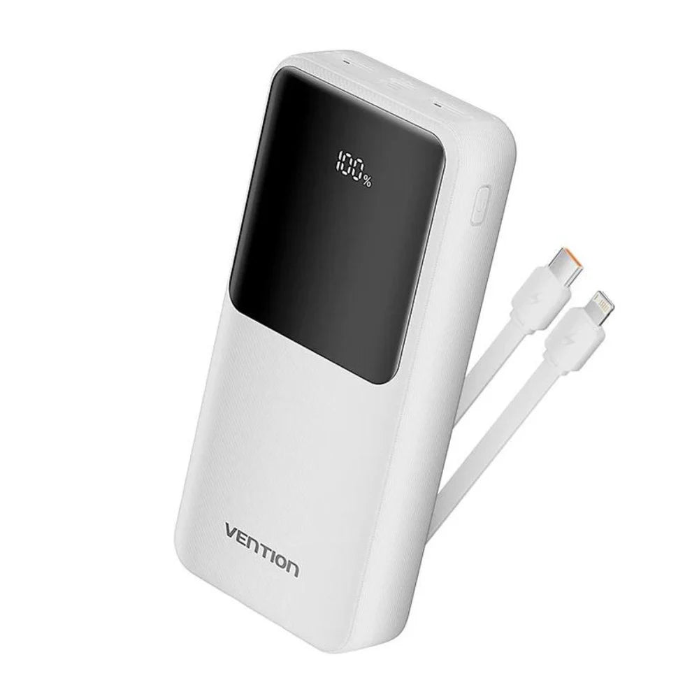 Vention 20000mAh Fast Charge Power Bank (Black/White)
