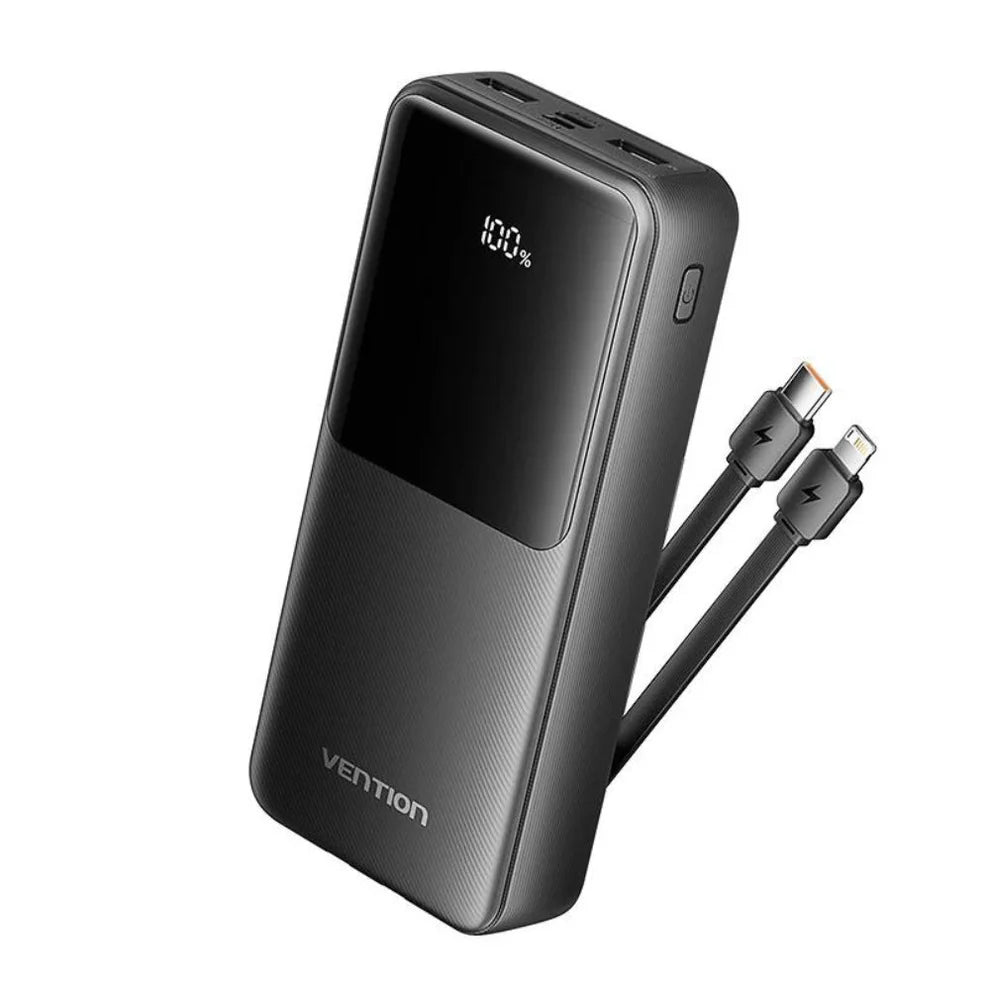 Vention 20000mAh Fast Charge Power Bank (Black/White)